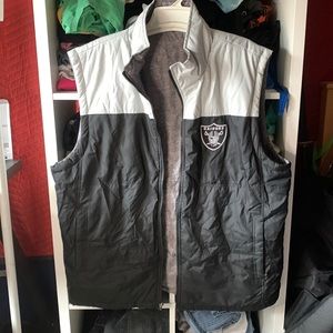 reversible xxl raiders vest vintage